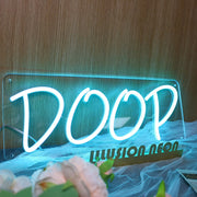 Doop Blue Neon Sign