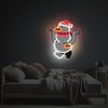 Double Head Snow Man LED Neon Acrylic Artwork