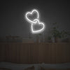 Double Heart LED Neon Sign