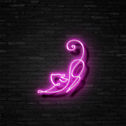 Downward Facing Cat Neon Sign