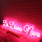 Dr Diana Novo Red Neon Sign