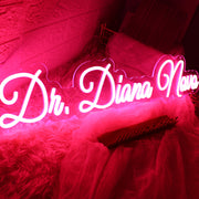 Dr Diana Novo Red Neon Sign