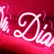 Dr Diana Novo Red Neon Sign