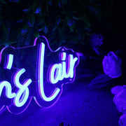 Dragon's Lair Blue Neon Sign