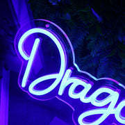 Dragon's Lair Blue Neon Sign