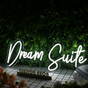 Dream Suite White Neon Sign