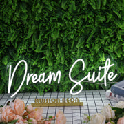 Dream Suite White Neon Sign