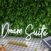 Dream Suite White Neon Sign