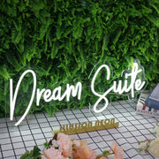 Dream Suite White Neon Sign