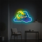 Dream With Missing Moon LED Neon Acrylic Artwork