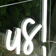 Drink With Us White Neon Sign