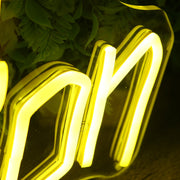 Drink Your Passion Yellow Neon Sign