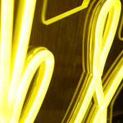 Drinks Yellow Neon Sign