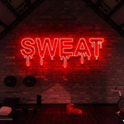 Dripping Sweat Gym Neon Sign