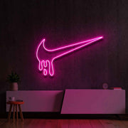 Dripping Swoosh Neon Sign