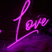 Drunk In Love Dark Purple Neon Sign