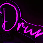 Drunk In Love Dark Purple Neon Sign