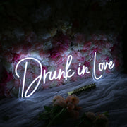 Drunk In Love White Neon Sign