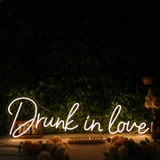 Drunk In Love Yellow Custom Neon Sign