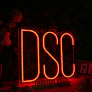 DSC Orange Neon Sign