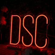 DSC Orange Neon Sign