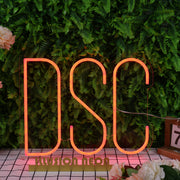 DSC Orange Neon Sign