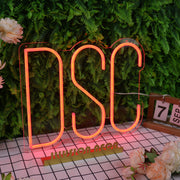 DSC Orange Neon Sign