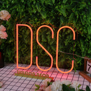 DSC Orange Neon Sign