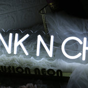 Dunk N Chill White Neon Sign