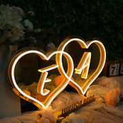 E And A Neon Sign