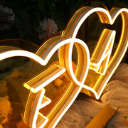 E And A Neon Sign