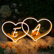 E And A Neon Sign