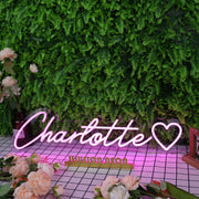 Charlotte Purple Neon Sign