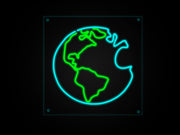 Earth Planet Neon Sign