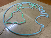 Earth Planet Neon Sign