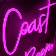 East Coast Pouder Room Pink Neon Sign