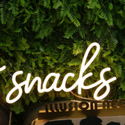 Eat snacks Yellow Neon Sign