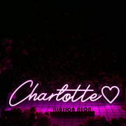 Charlotte Purple Neon Sign