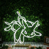 Eevee White Neon Sign