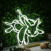 Eevee White Neon Sign