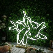 Eevee White Neon Sign