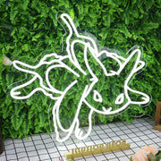 Eevee White Neon Sign