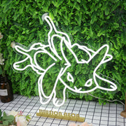 Eevee White Neon Sign