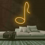 Eighth Note Neon Sign