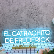 El Catrachito De Frederick Blue Neon Sign