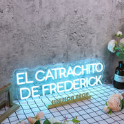 El Catrachito De Frederick Blue Neon Sign