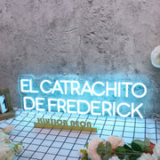 El Catrachito De Frederick Blue Neon Sign