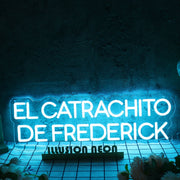 El Catrachito De Frederick Blue Neon Sign