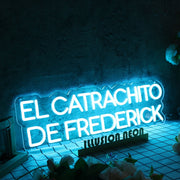 El Catrachito De Frederick Blue Neon Sign