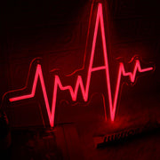 Electrocardiogram Red Neon Sign